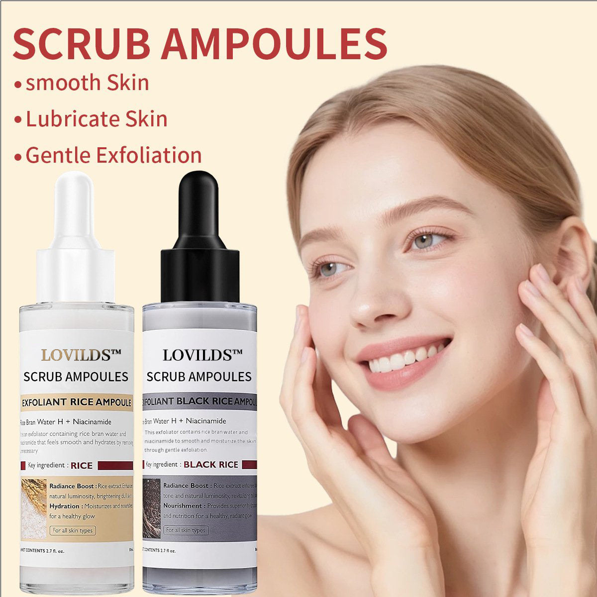 ⏰ Ends Today: 83% OFF-LOVILDS™ Rice Glow Exfoliating & Brightening Duo