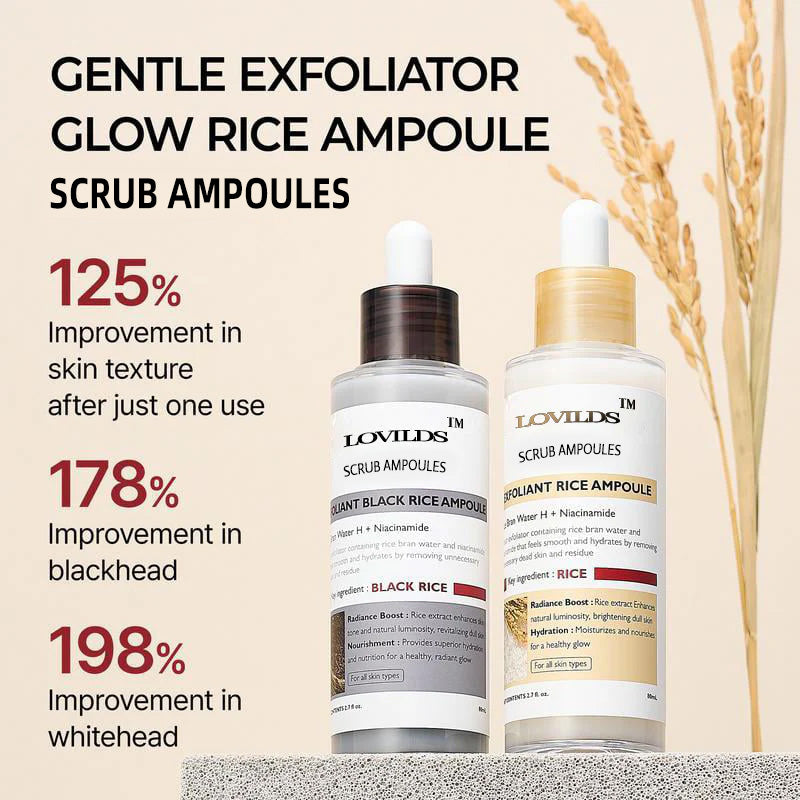 ⏰ Ends Today: 83% OFF-LOVILDS™ Rice Glow Exfoliating & Brightening Duo