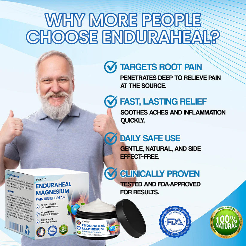 LOVILDS™ EnduraHeal Magnesium Pain Relief Cream (Treats Arthritis, Neuropathy, Rheumatism, Sports Injuries & More)
