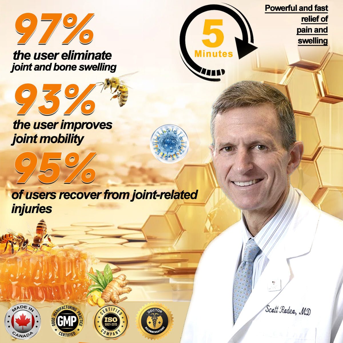 šAQA⢠Botulinum & Bee Essence Pain Relief Bone Healing Cream