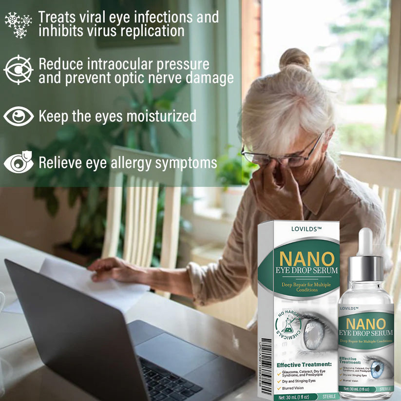 👩⚕️LOVILDS™ Nano Eye Drops Serum ✅FDA Approved(Suitable for presbyopia, dry eye syndrome, glaucoma, and cataracts) 👀