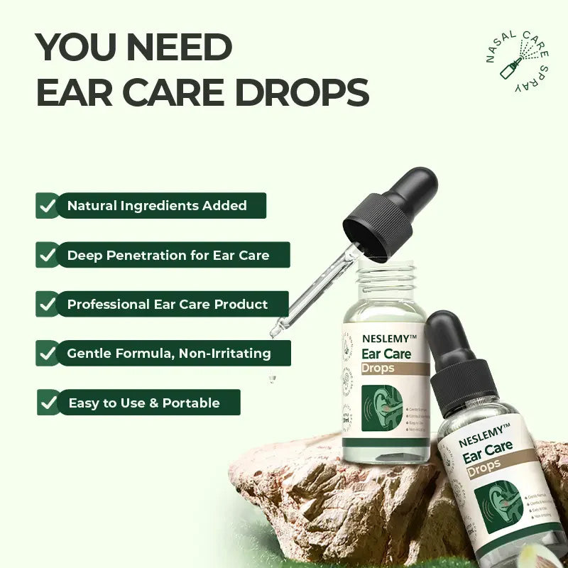 NESLEMY™ Ear Care Drops – Plant-Based Formula | FDA-Registered