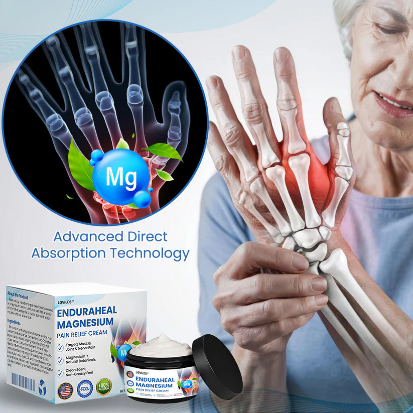 LOVILDS™ EnduraHeal Magnesium Pain Relief Cream (Treats Arthritis, Neuropathy, Rheumatism, Sports Injuries & More)