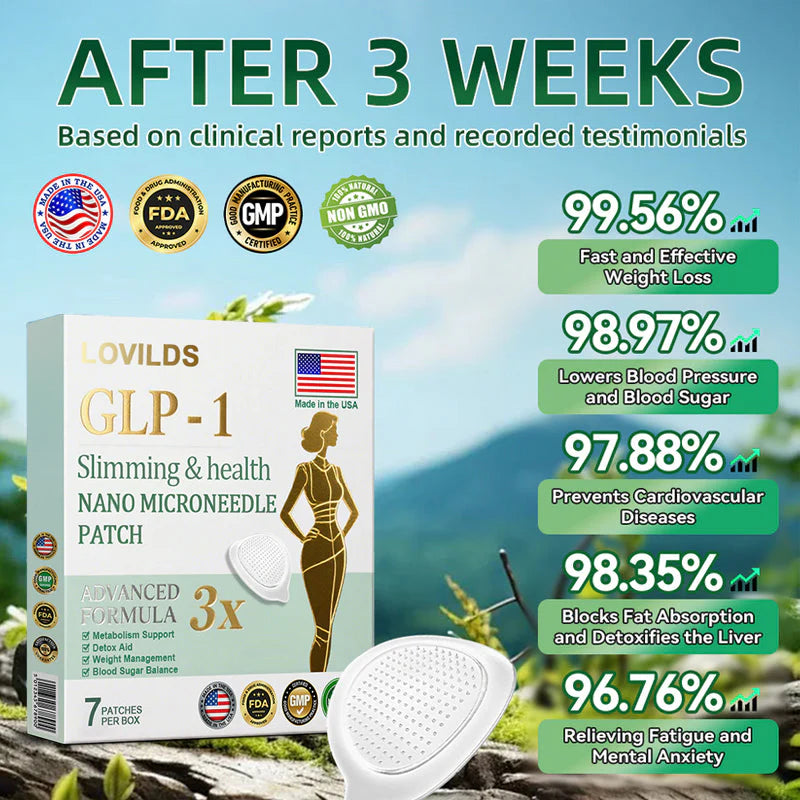 【Last Minute! 80% OFF】LOVILDS™ Tirzepatide Slimming & health NANO MICRONEEDLE PATCH 👩⚕️(Painless 24/7 Fat Burning | Lose 20 Pounds in Weeks | Crush Cravings Fast!